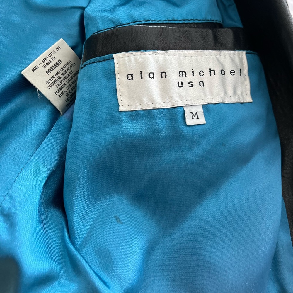Alan Michael USA size medium vintage leather jacket